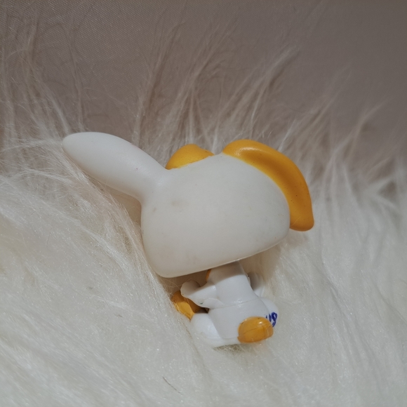 Littlest Pet Shop | #1417 Yellow And White Long Ear Bunny Green Eyes LPS - Picture 5 of 8